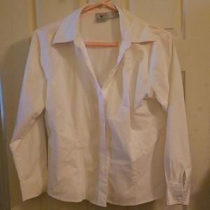 White stretch blouse